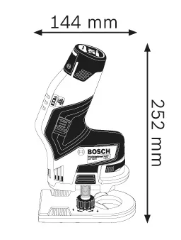 Affleureuse GKF 12V-8 solo BOSCH